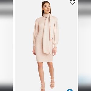 Black Halo Keoni knit scarf sheath dress